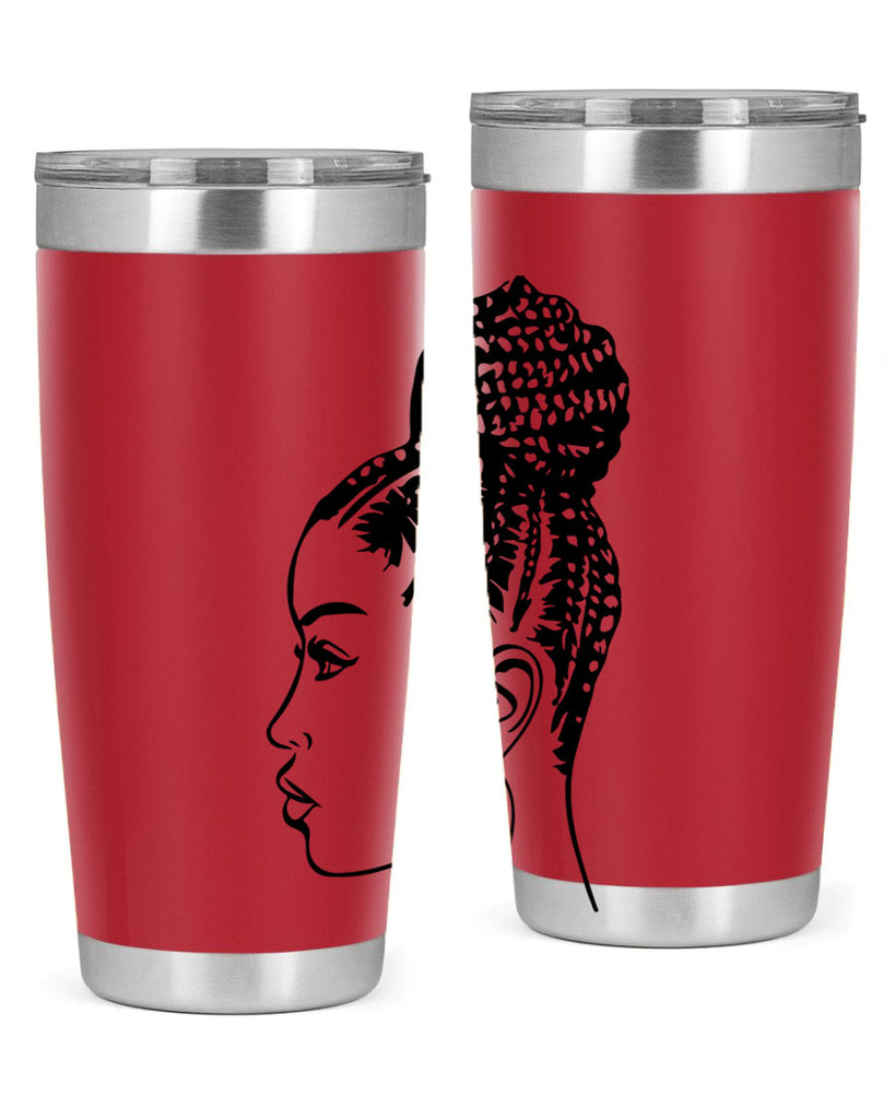 black woman with braids 7#- women-girls- Tumbler