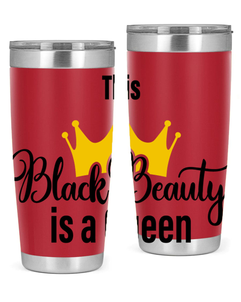 this black beauty is a queen Style 3#- women-girls- Tumbler