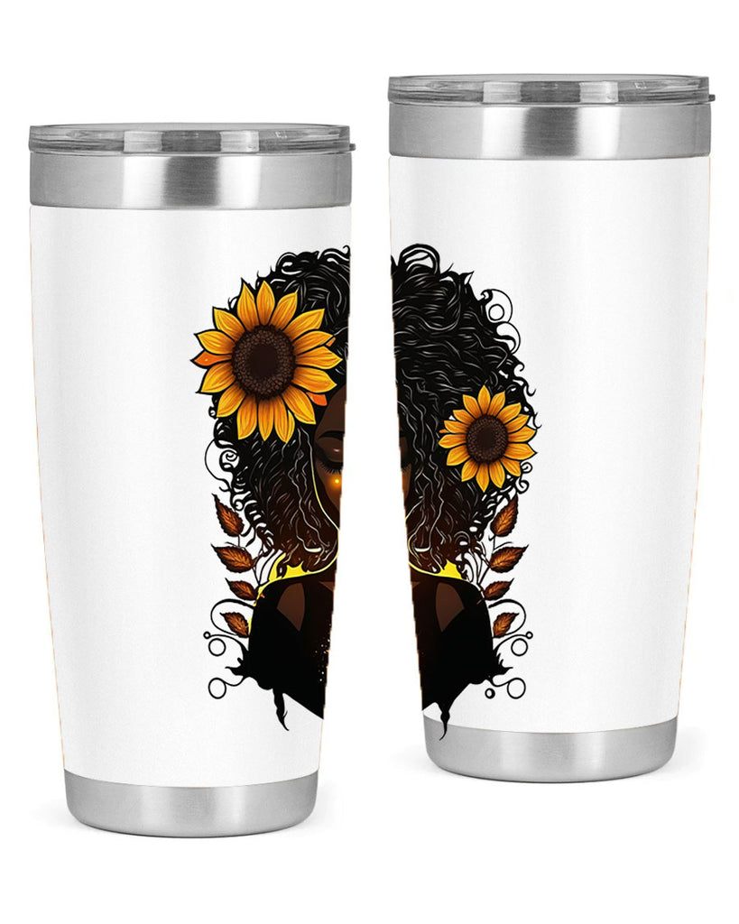 Sparkling Black Girl Design 13#- women-girls- Tumbler