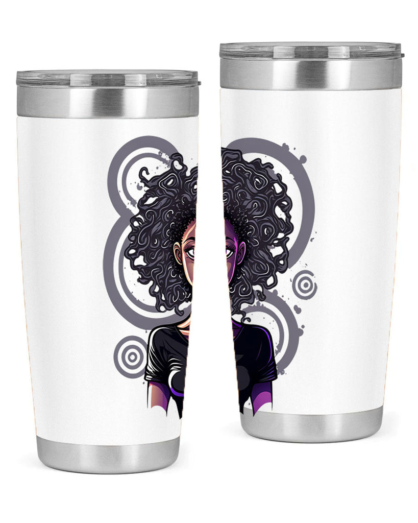 Sparkling Black Girl Design 14#- women-girls- Tumbler