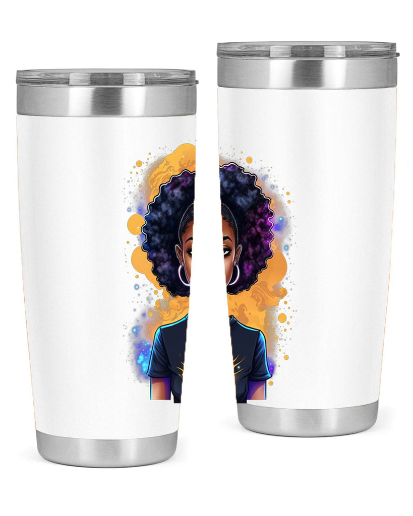 Sparkling Black Girl Design 15#- women-girls- Tumbler