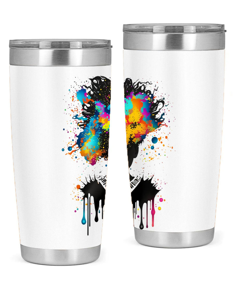 Sparkling Black Girl Design 16#- women-girls- Tumbler
