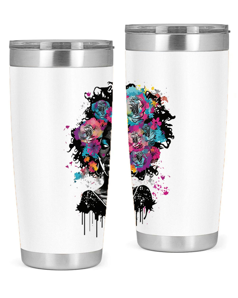 Sparkling Black Girl Design 17#- women-girls- Tumbler