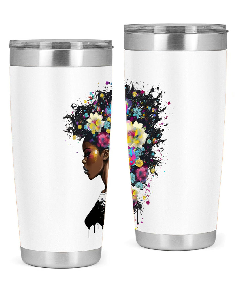 Sparkling Black Girl Design 2#- women-girls- Tumbler