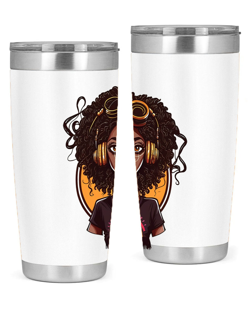 Sparkling Black Girl Design 5#- women-girls- Tumbler