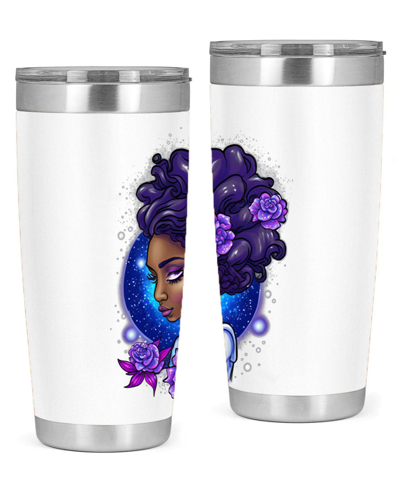 Sparkling Black Girl Design 7#- women-girls- Tumbler