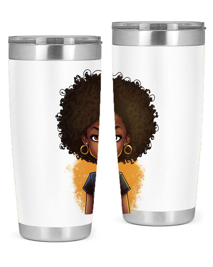 Sparkling Black Girl Design 8#- women-girls- Tumbler