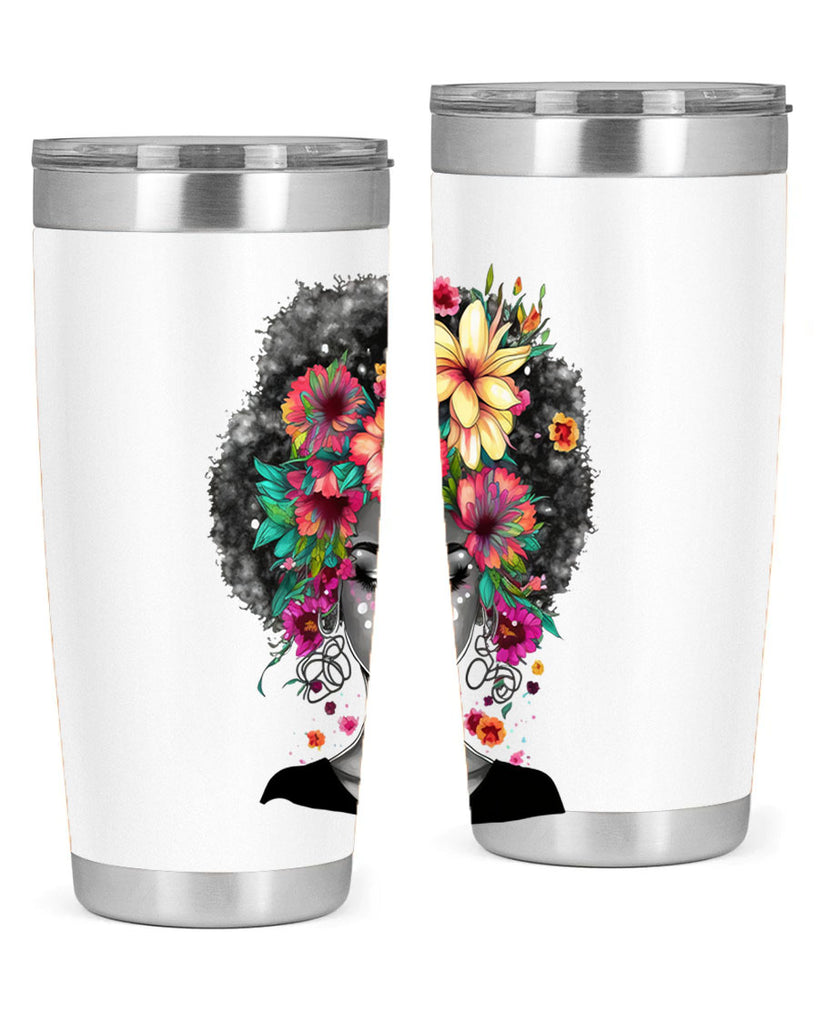 Sparkling Black Girl Design 9#- women-girls- Tumbler