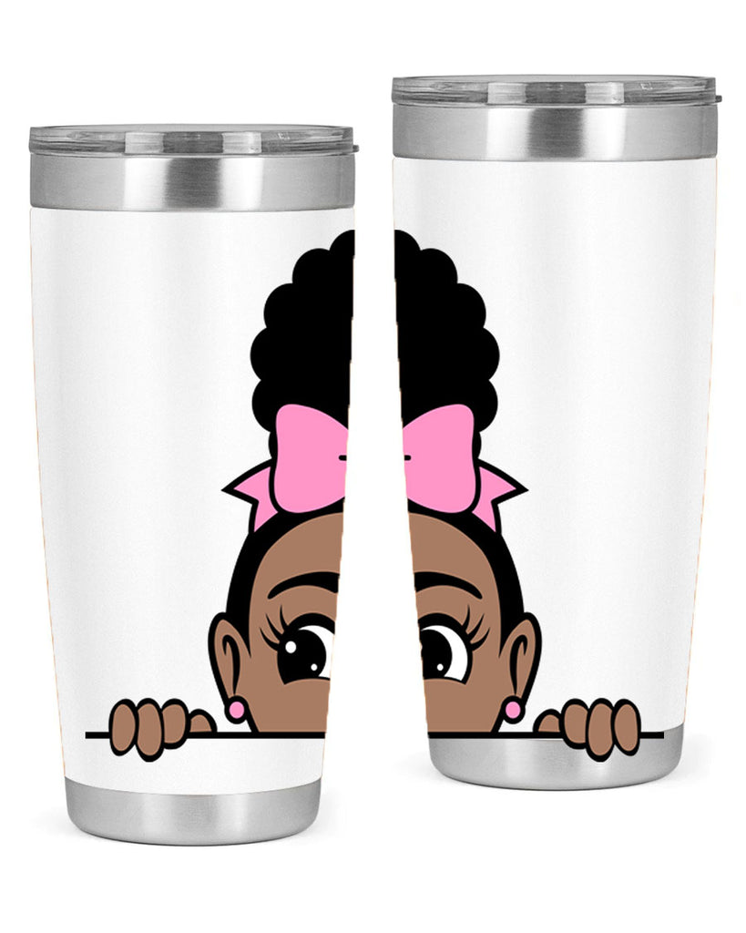 afro puff crown girl 3#- women-girls- Tumbler