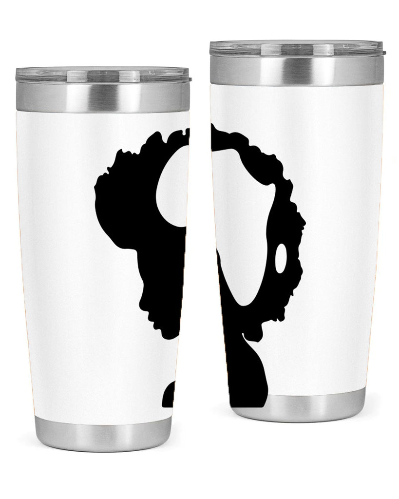 afro woman with africa map 65#- women-girls- Tumbler