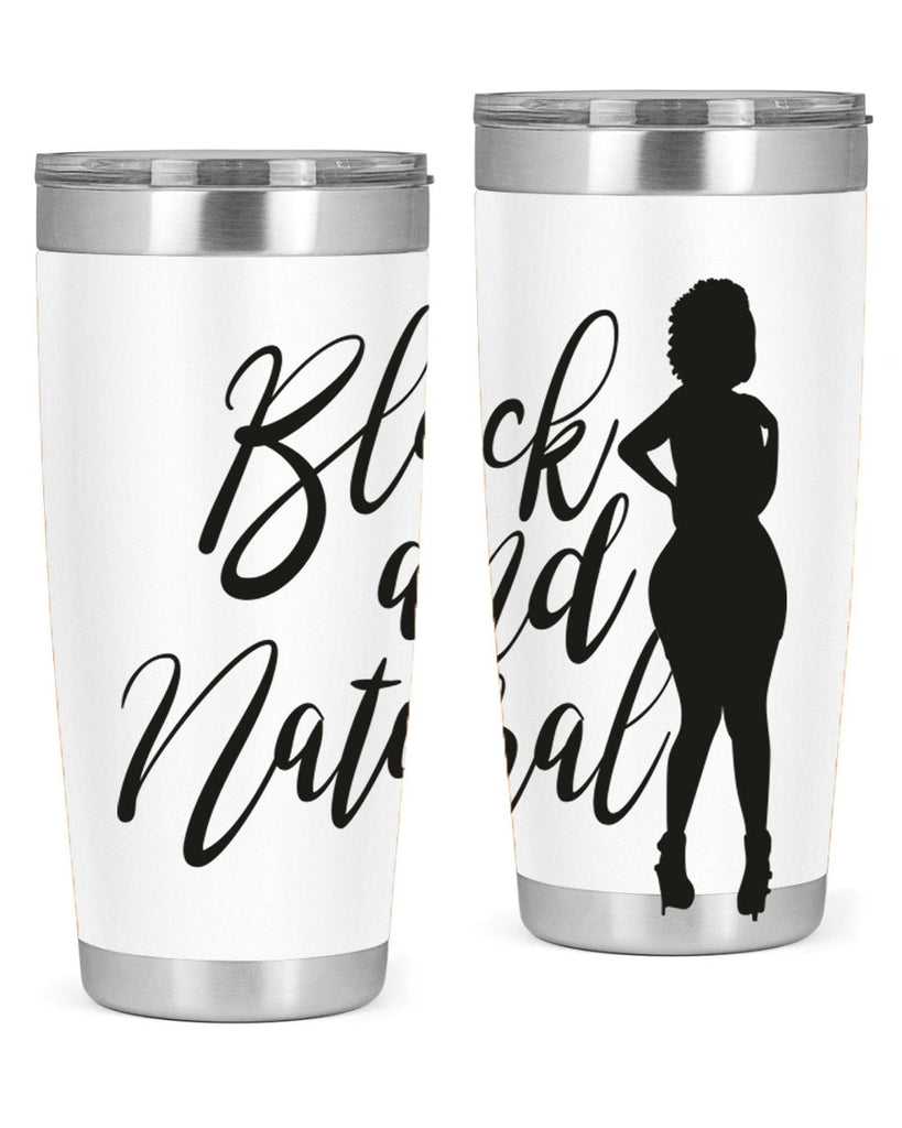 black and natural 22#- women-girls- Tumbler