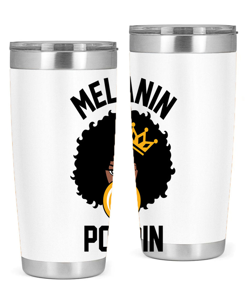 melanin poppin afro girl 25#- women-girls- Tumbler