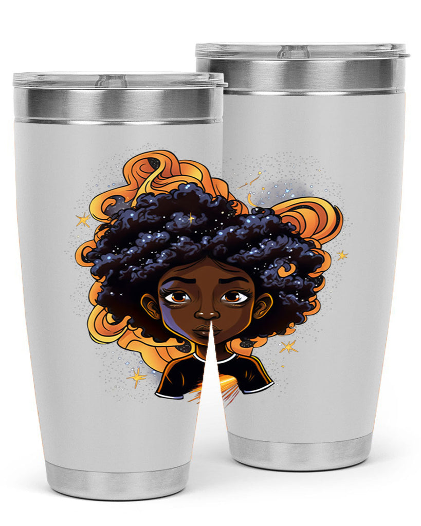 Sparkling Black Girl Design 12#- women-girls- Tumbler