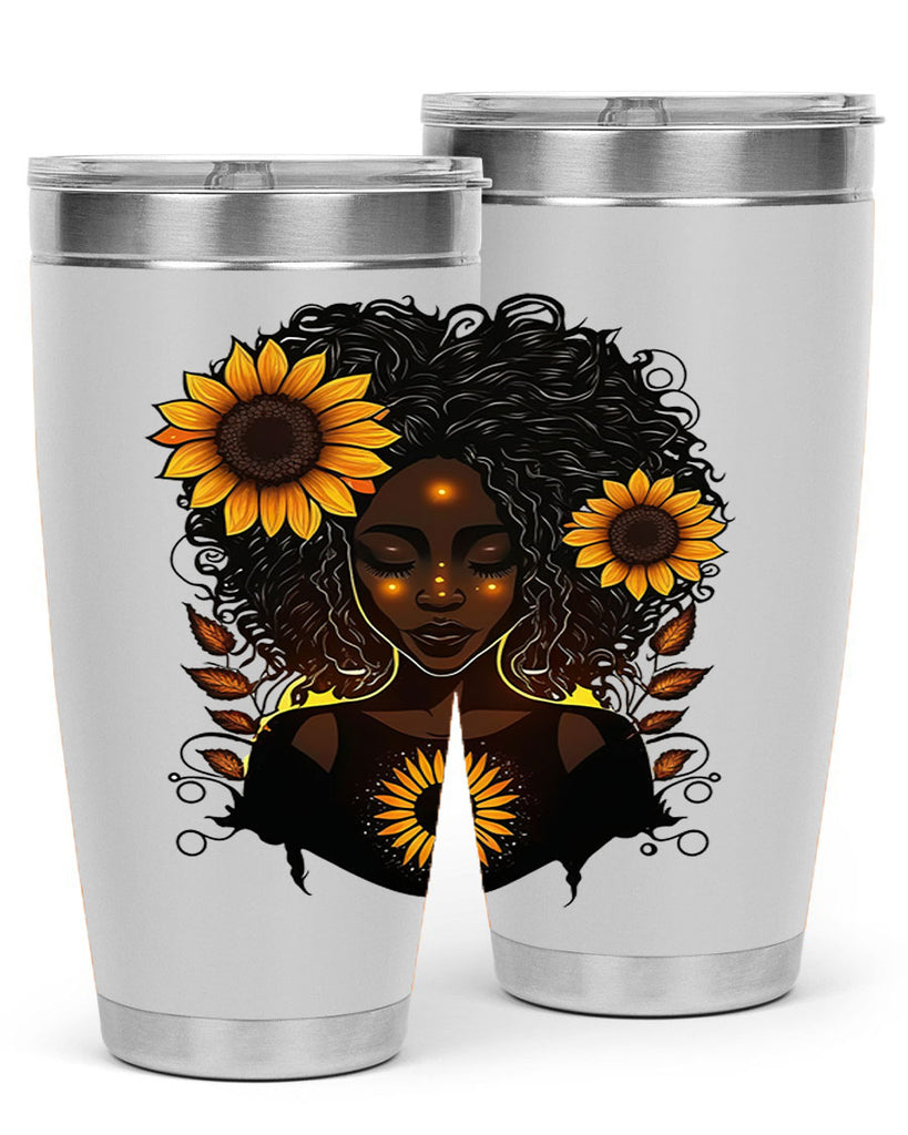 Sparkling Black Girl Design 13#- women-girls- Tumbler