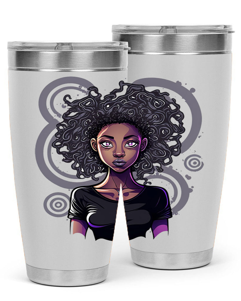 Sparkling Black Girl Design 14#- women-girls- Tumbler