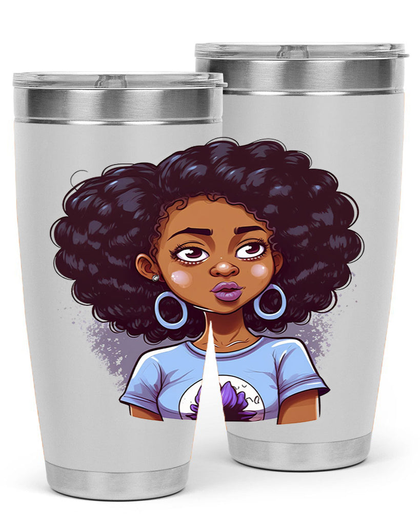 Sparkling Black Girl Design 20#- women-girls- Tumbler