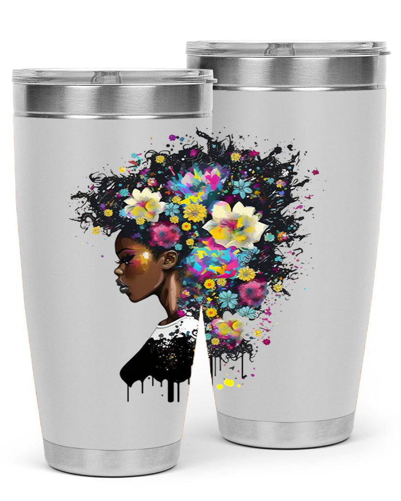 Sparkling Black Girl Design 2#- women-girls- Tumbler