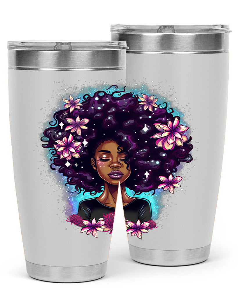 Sparkling Black Girl Design 3#- women-girls- Tumbler