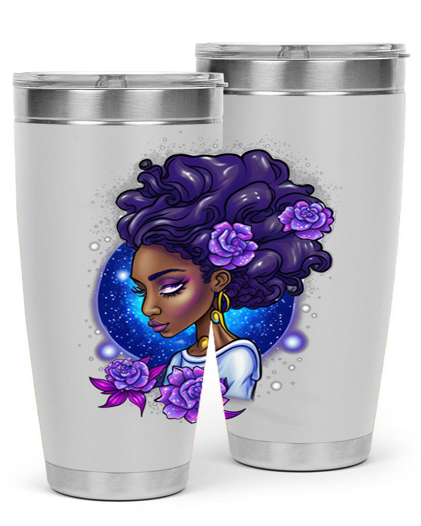 Sparkling Black Girl Design 7#- women-girls- Tumbler