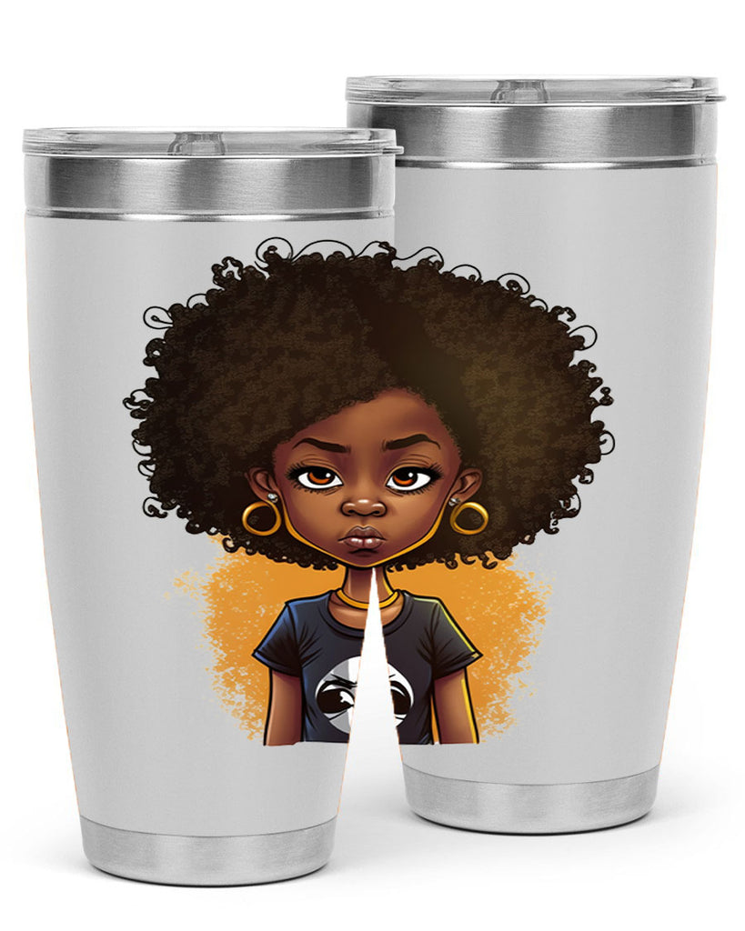 Sparkling Black Girl Design 8#- women-girls- Tumbler