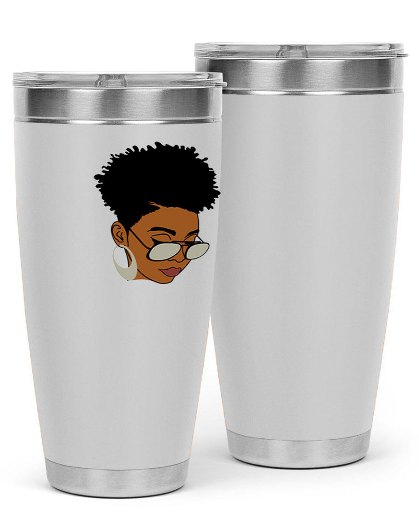 black afro 44#- women-girls- Tumbler