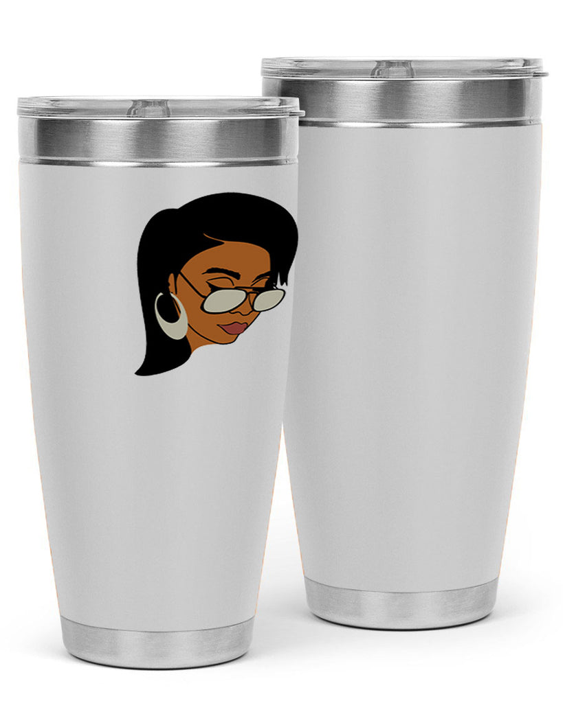 black afro 48#- women-girls- Tumbler