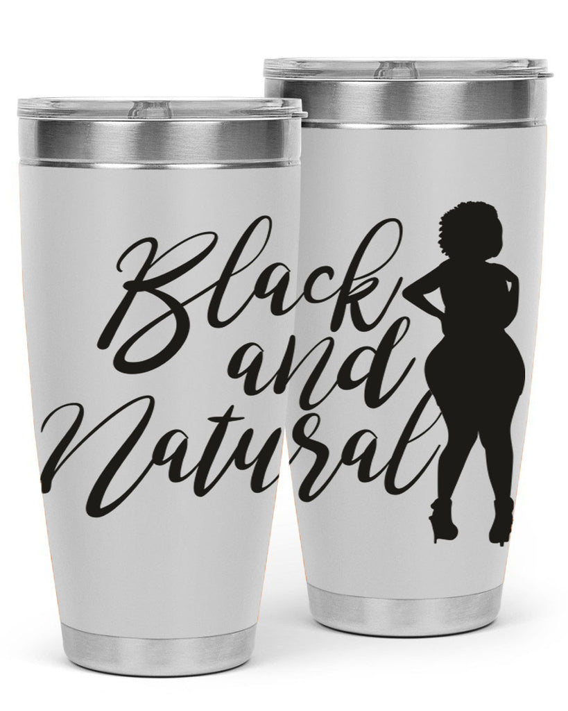 black and natural 22#- women-girls- Tumbler