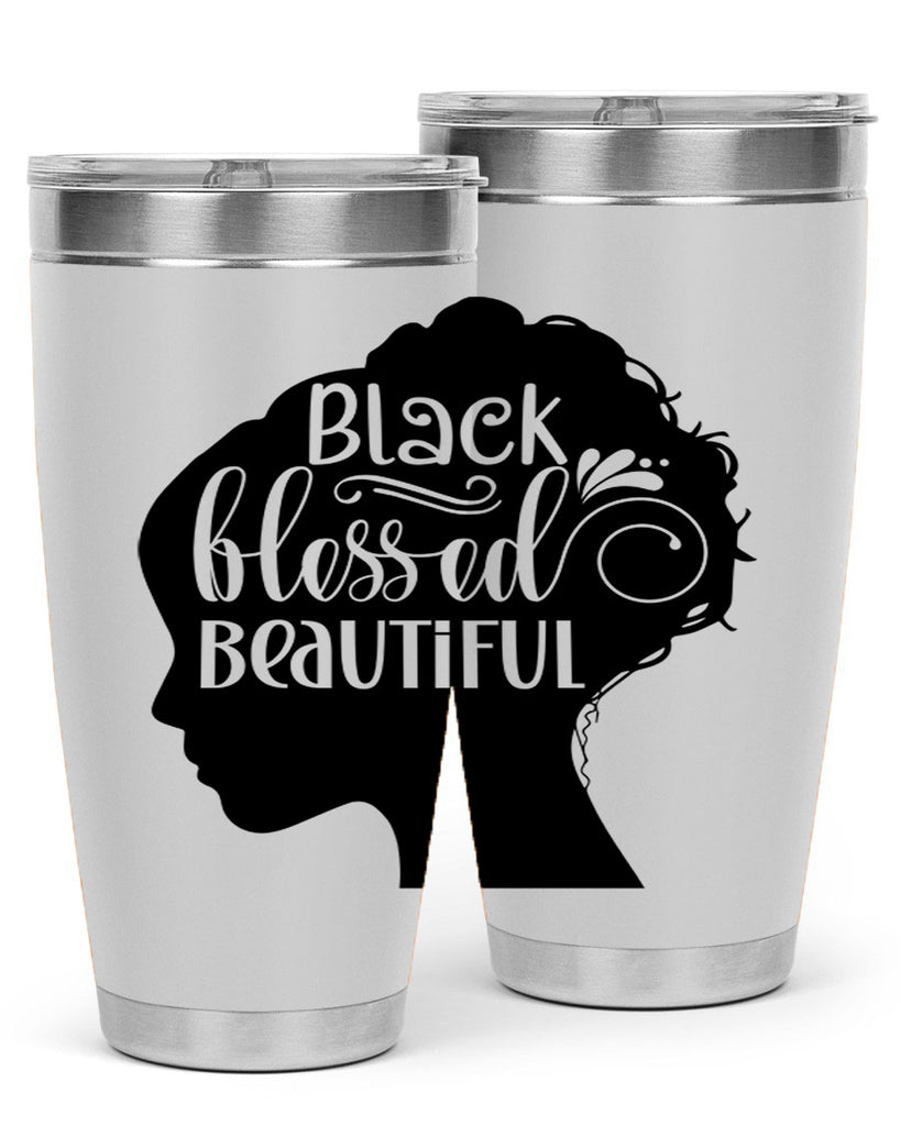 black blessed beautiful Style 62#- women-girls- Tumbler