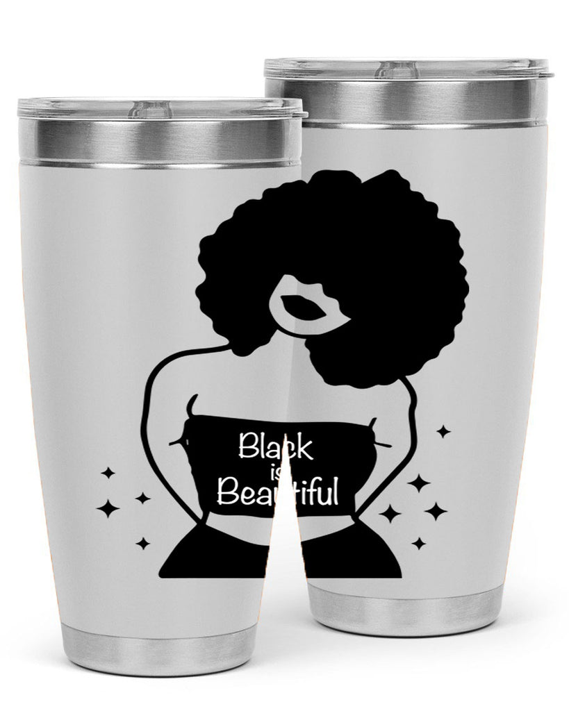 black is beautiful 11#- women-girls- Tumbler