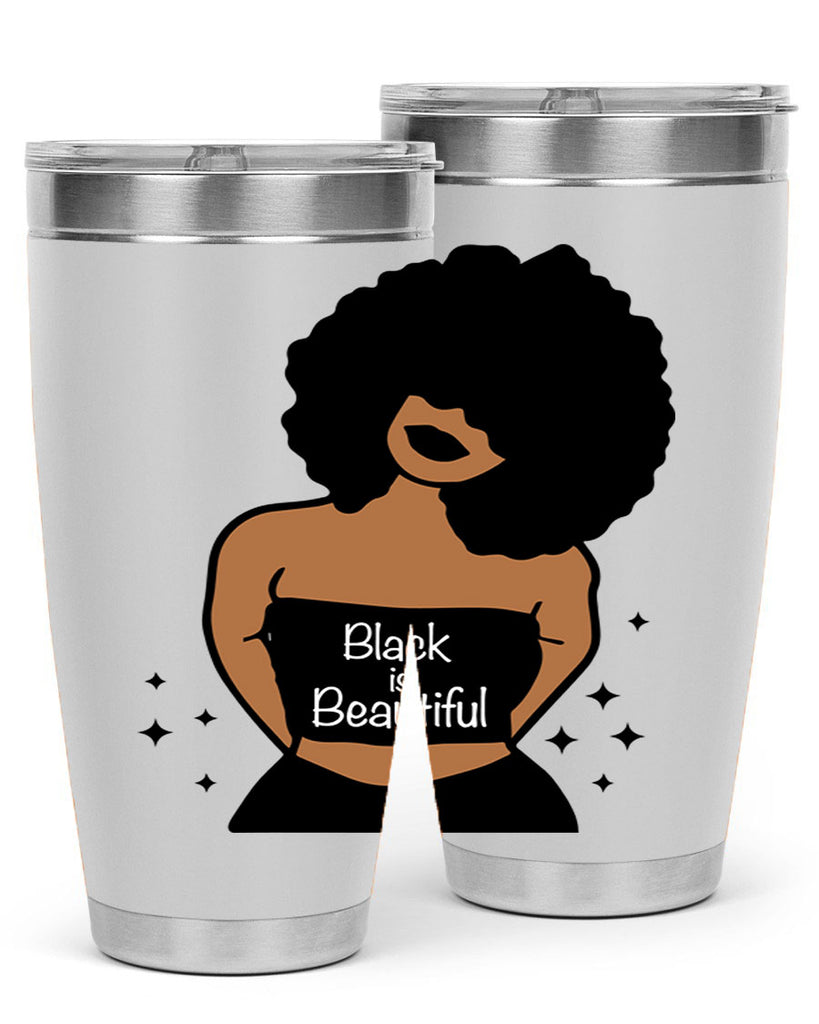 black is beautiful 16#- women-girls- Tumbler