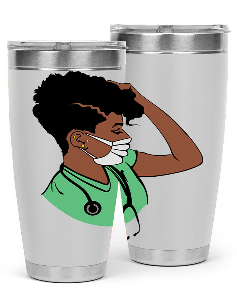 black nurse 2#- women-girls- Tumbler
