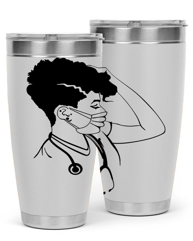 black nurse 3#- women-girls- Tumbler