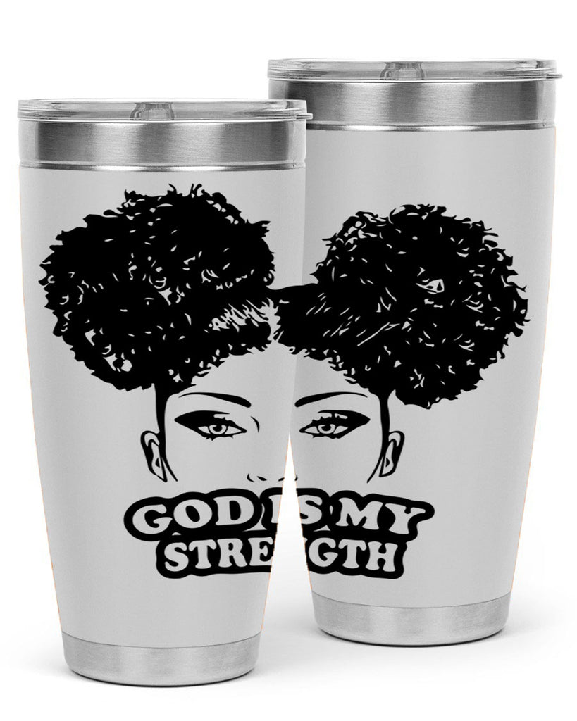 god is my strength 2#- women-girls- Tumbler