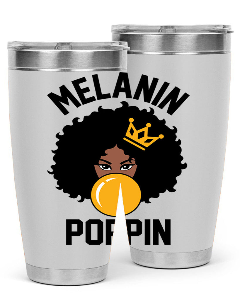 melanin poppin afro girl 25#- women-girls- Tumbler