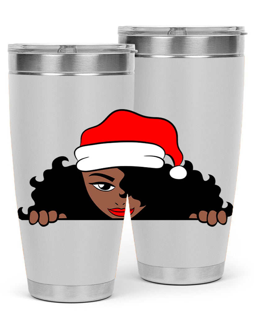 peekaboo santa girl 22#- women-girls- Tumbler