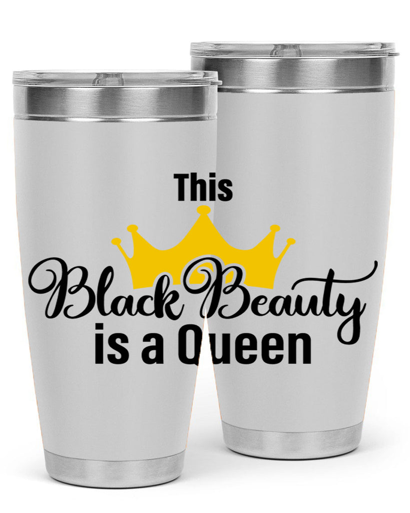 this black beauty is a queen Style 3#- women-girls- Tumbler