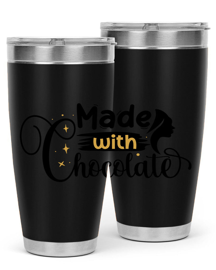 Made with chocolate Style 24#- women-girls- Tumbler