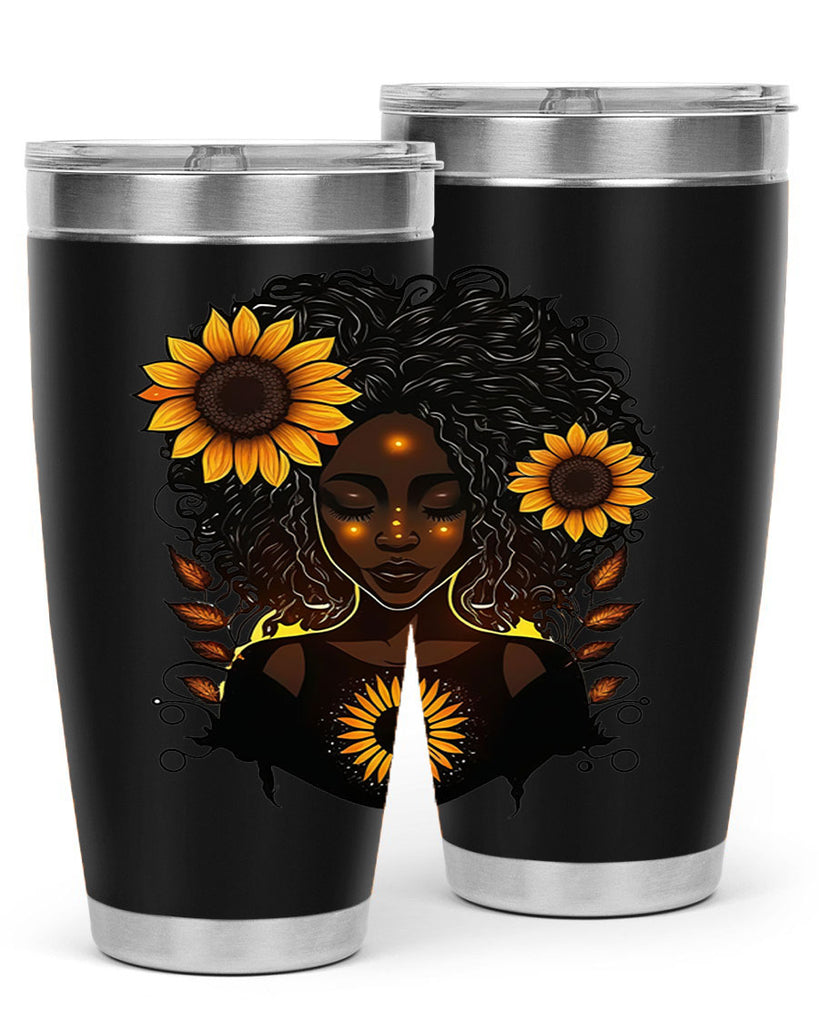 Sparkling Black Girl Design 13#- women-girls- Tumbler