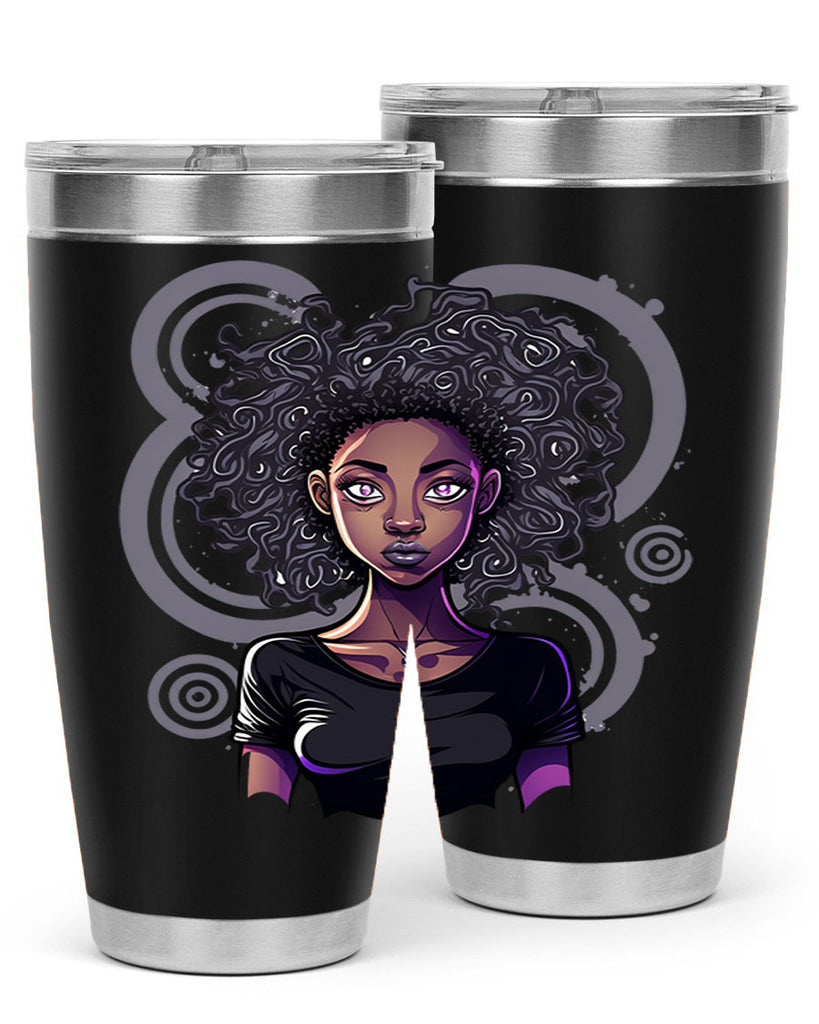 Sparkling Black Girl Design 14#- women-girls- Tumbler