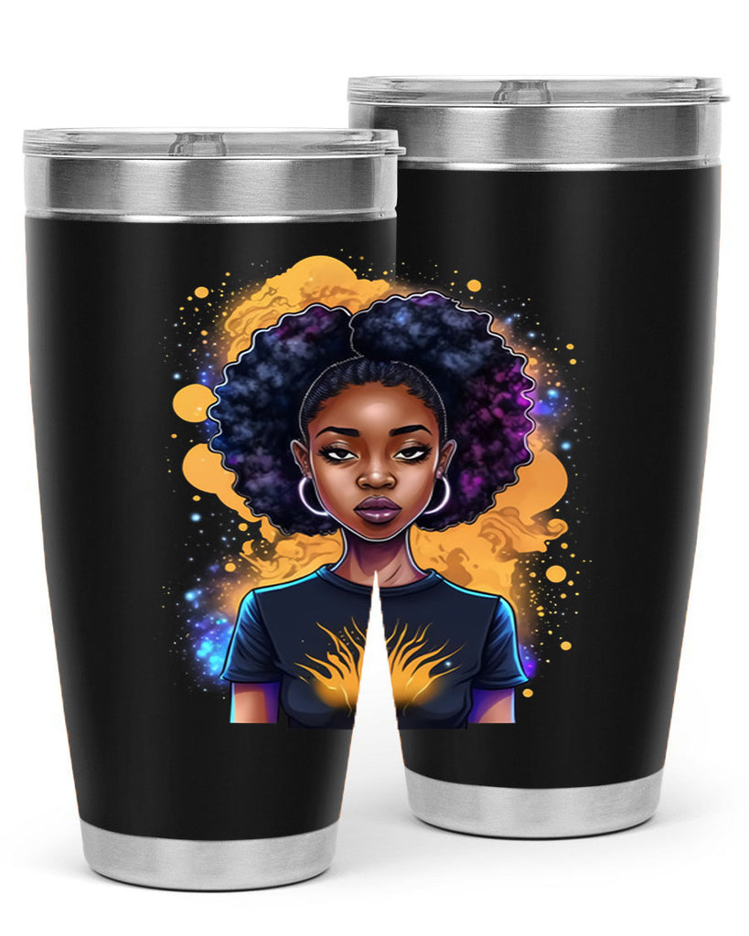 Sparkling Black Girl Design 15#- women-girls- Tumbler