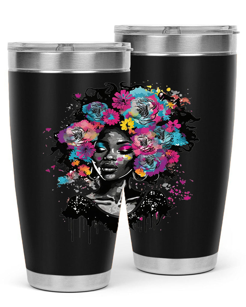 Sparkling Black Girl Design 17#- women-girls- Tumbler