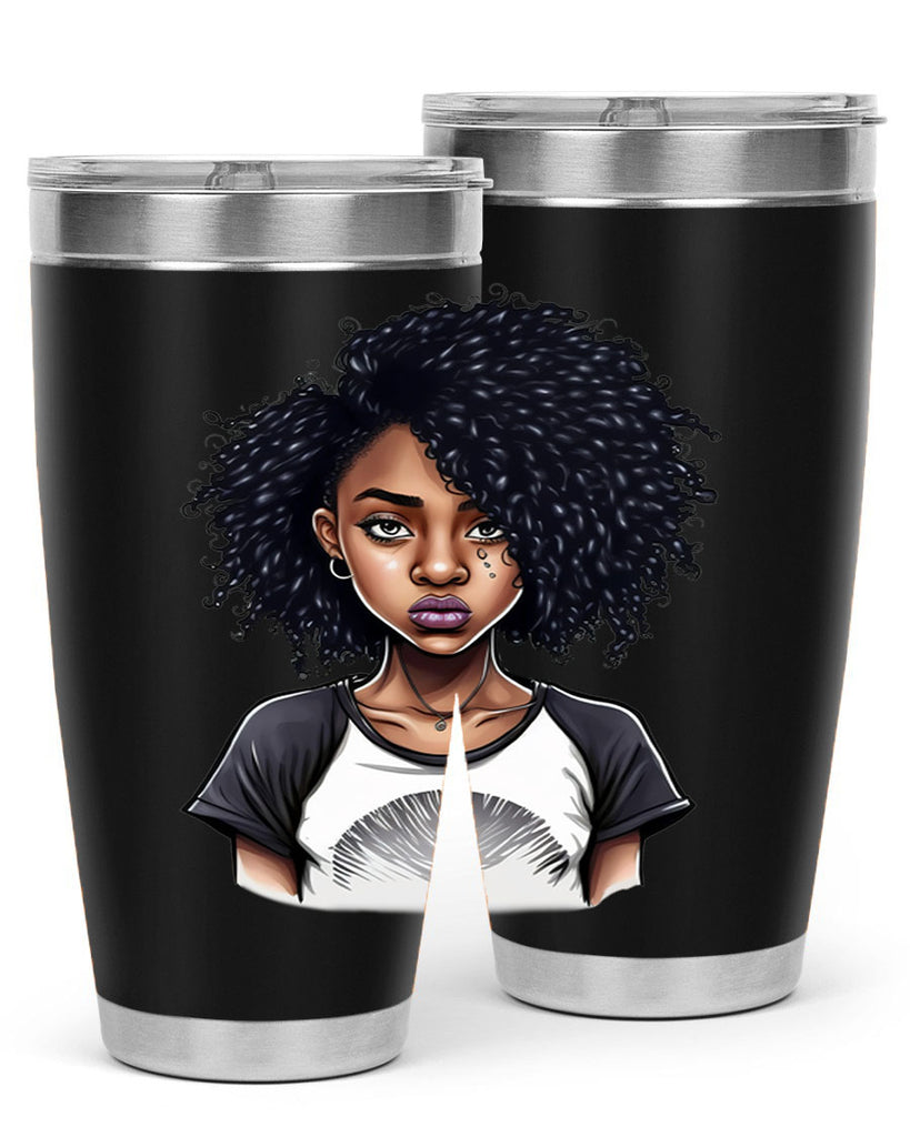 Sparkling Black Girl Design 18#- women-girls- Tumbler