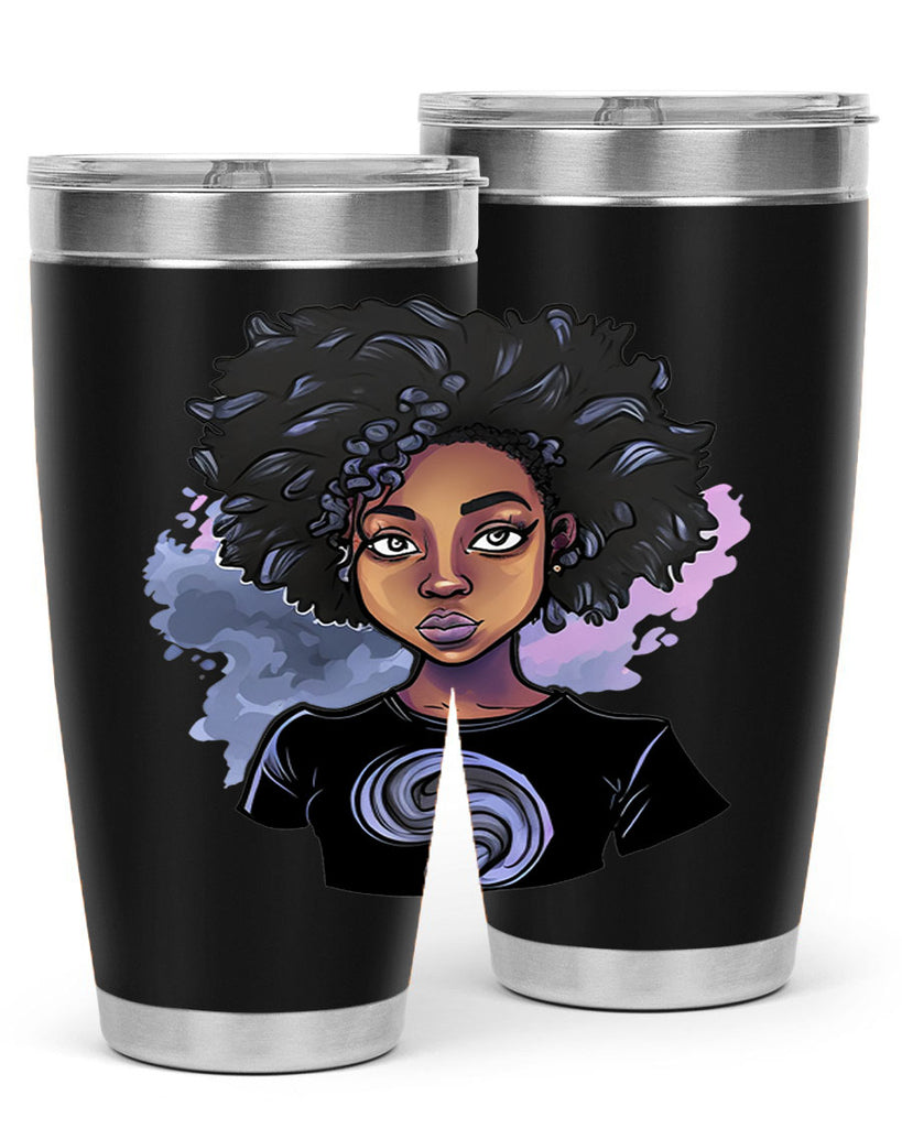 Sparkling Black Girl Design 1#- women-girls- Tumbler