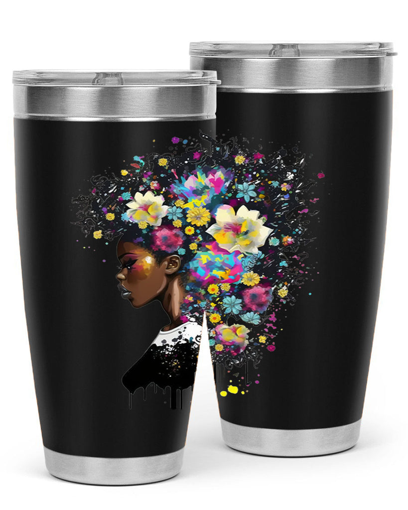 Sparkling Black Girl Design 2#- women-girls- Tumbler