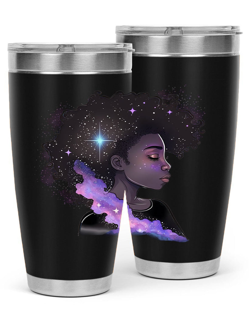 Sparkling Black Girl Design 4#- women-girls- Tumbler