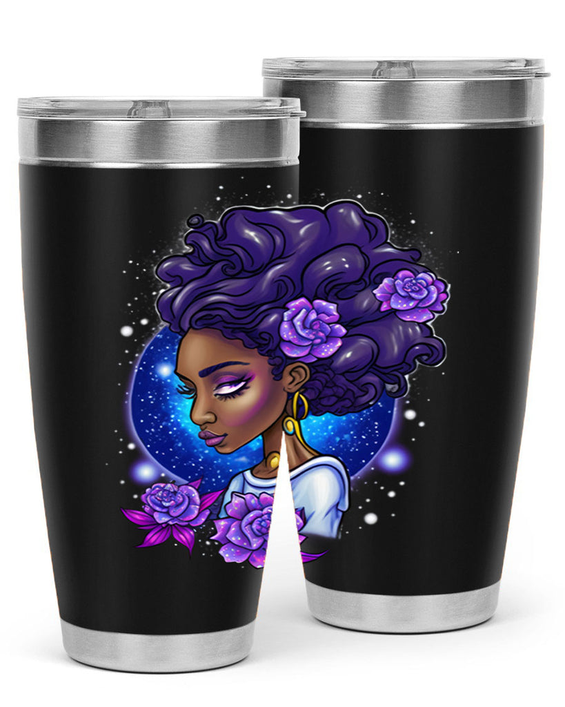 Sparkling Black Girl Design 7#- women-girls- Tumbler