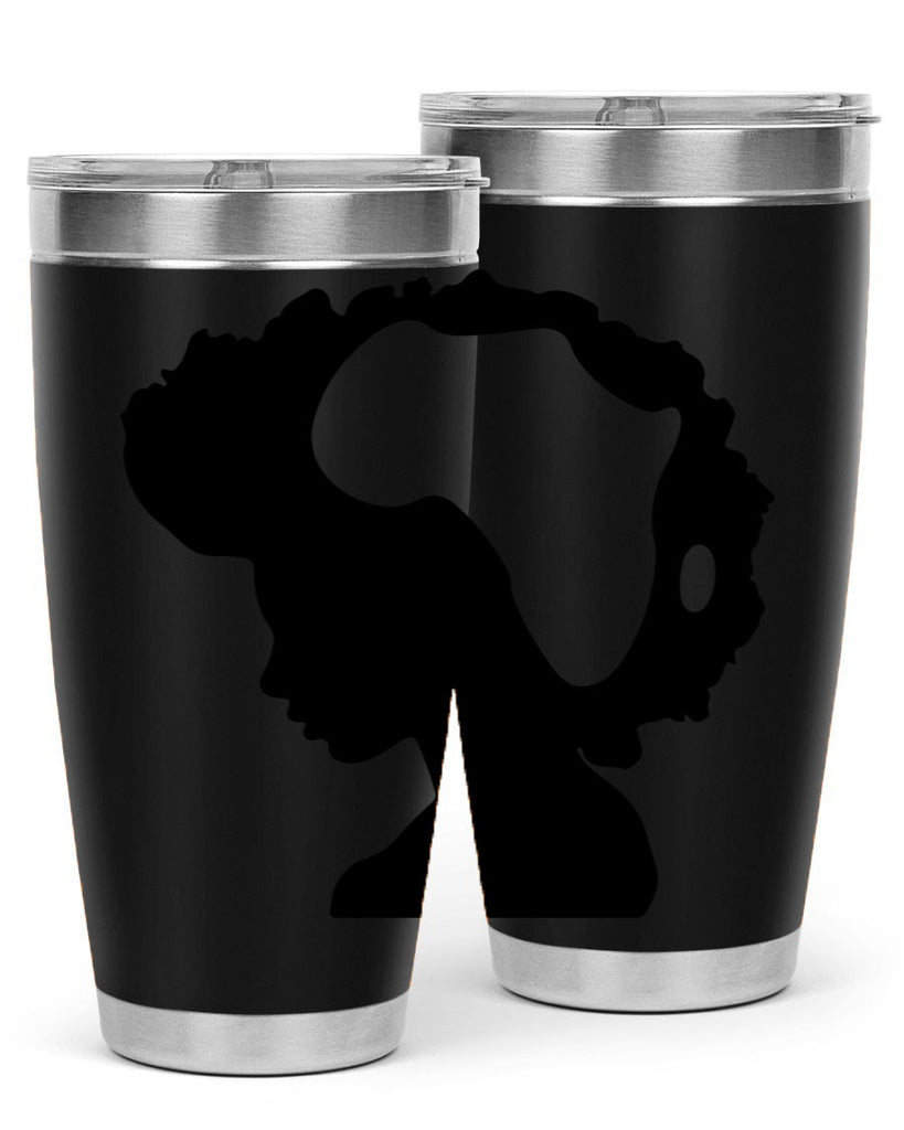 afro woman with africa map 65#- women-girls- Tumbler