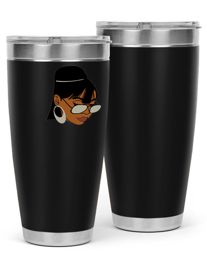 black afro 40#- women-girls- Tumbler