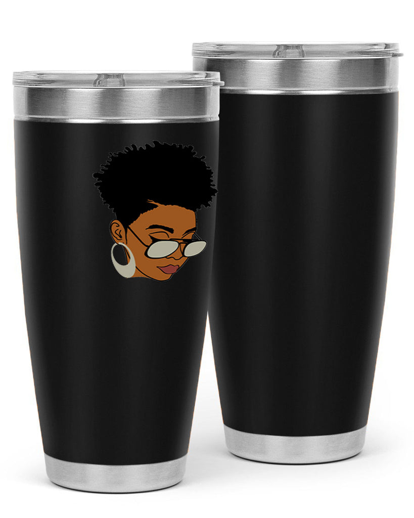 black afro 44#- women-girls- Tumbler