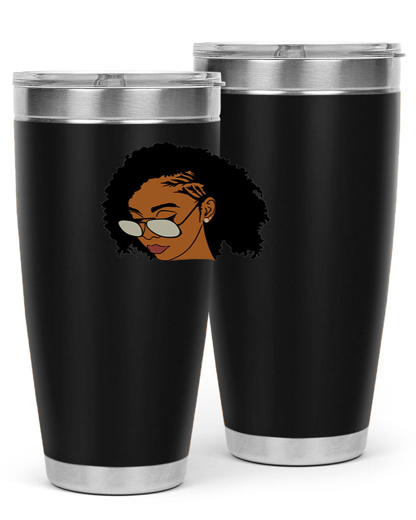black afro 47#- women-girls- Tumbler